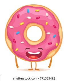 Cartoon Donut Character