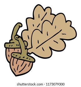doodle acorn