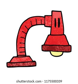 cartoon doodle adjustable lamp