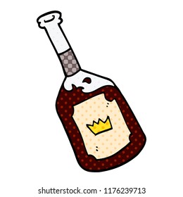 cartoon doodle alcoholic drink