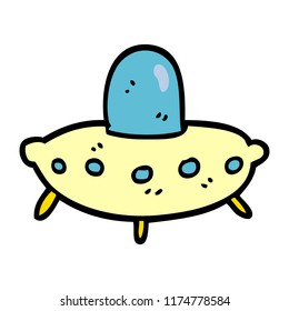 garabato de dibujos animados alienígena