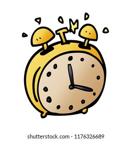 reloj de caricatura doodle alram