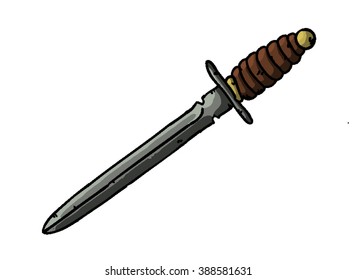 A cartoon doodle of an ancient dagger/Dagger