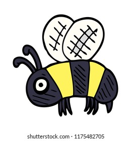 Cartoon-Doodle-Biene