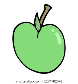 garabato de caricatura apple