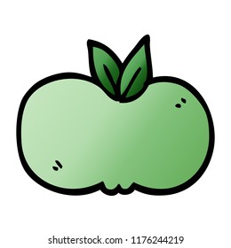 cartoon doodle apple