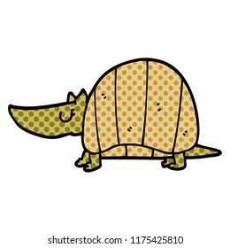 cartoon doodle armadillo
