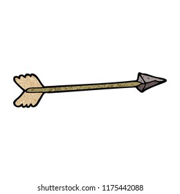 flecha del doodle de dibujos animados
