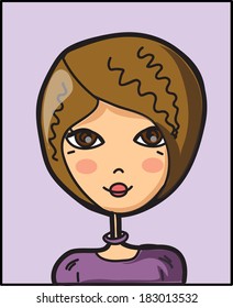 Cartoon doodle avatar