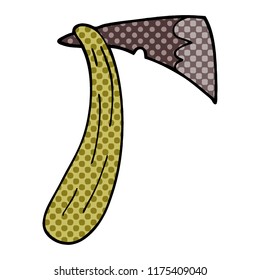 Cartoon-Doodle einer Axt