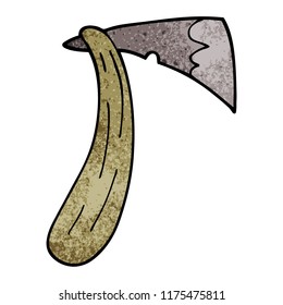 Cartoon-Doodle einer Axt