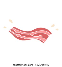 cartoon doodle bacon