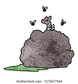caricatura de la bolsa de la basura