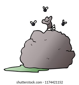 caricatura de la bolsa de la basura