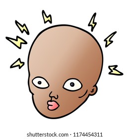 desenhos animados rabiscar careca