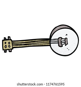 doodle banjo de caricatura