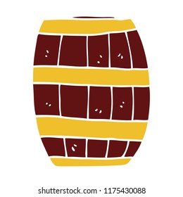 cartoon doodle of a barrel