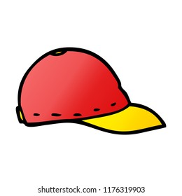cartoon doodle baseball cap