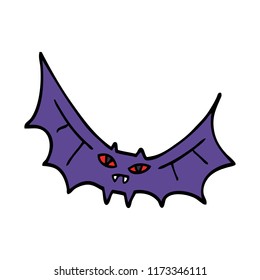 Cartoon-Doodle-Fledermaus