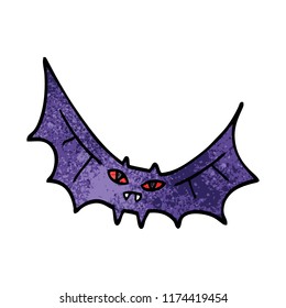 murciélago doodle de dibujos animados