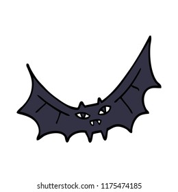 Cartoon-Doodle-Fledermaus