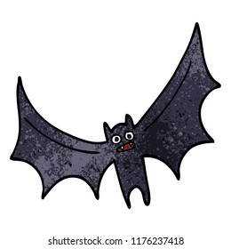 murciélago doodle de dibujos animados
