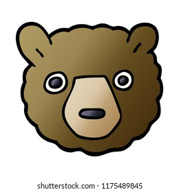caricatura del oso del doodle