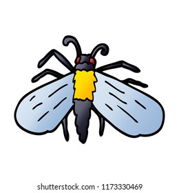 cartoon doodle bee