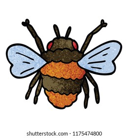 cartoon doodle bee