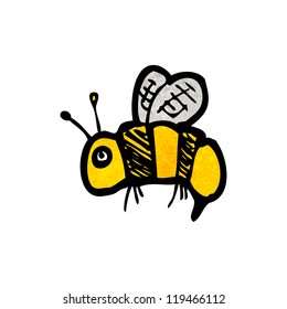 cartoon doodle bee