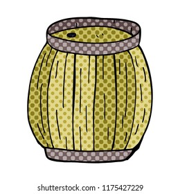 cartoon doodle beer barrel