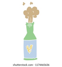 cerveza de garabato y espuma