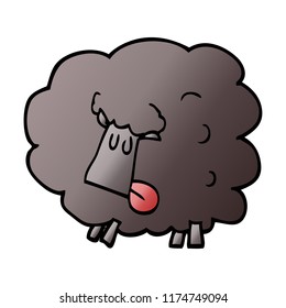 caricatura garabato oveja negra