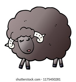 caricatura garabato oveja negra