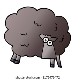 desenhos animados rabiscar ovelha negra