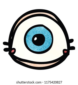 Cartoon Doodle Blue Eye Stock Vector (Royalty Free) 1175420827 ...