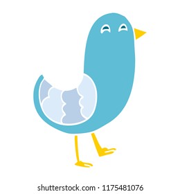 cartoon doodle bluebird