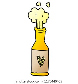 cartoon doodle bottle of beer