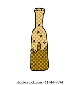 cartoon doodle bottle of pop