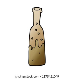 botella de doodle de dibujos animados de pop