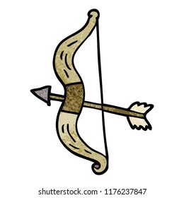 Karikaturenbogen und -pfeil