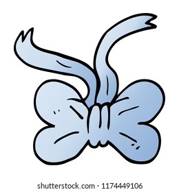 cartoon doodle bow tie