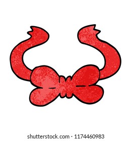 cartoon doodle bow tie