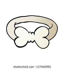 cartoon doodle bow tie