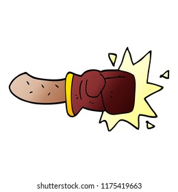 cartoon doodle boxing glove