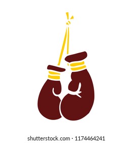 guantes de boxeo de dibujos animados