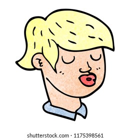cartoon doodle of boys face