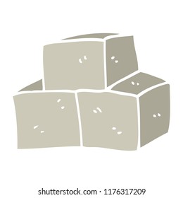bloques de brisa de doodle de dibujos animados