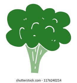 cartoon doodle broccoli stalk
