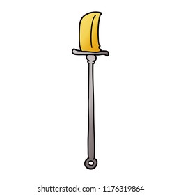 cartoon doodle bronze halberd